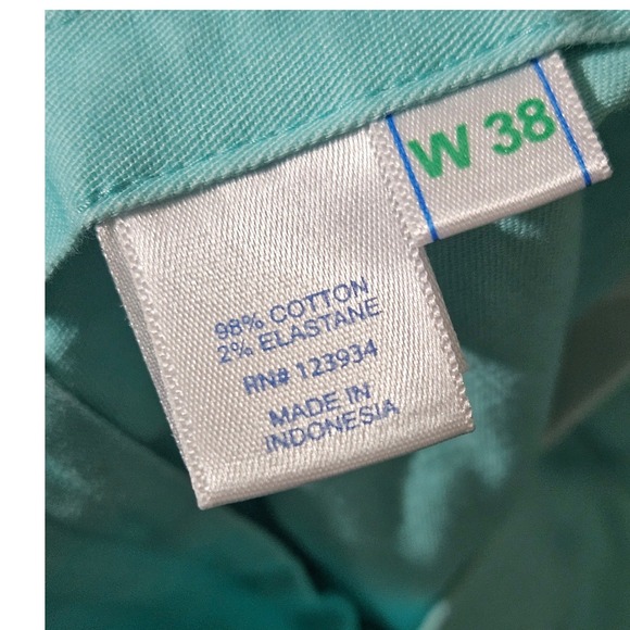 Southern Tide Men's Aqua Blue Classic Fit Chino Shorts Size 38x9 - Picture 6 of 8